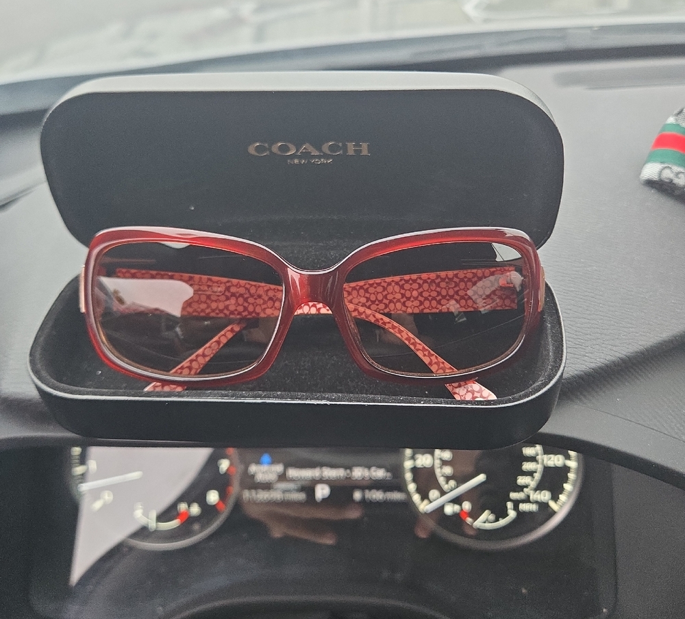 Coach Burgundy Women's Sunglasses. COACH NEW YORK “AMELIA” Sunglasses Frame
